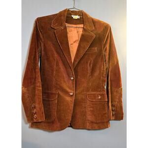 1970s Brown Corduroy Addenda Men's Blazer, Size Medium